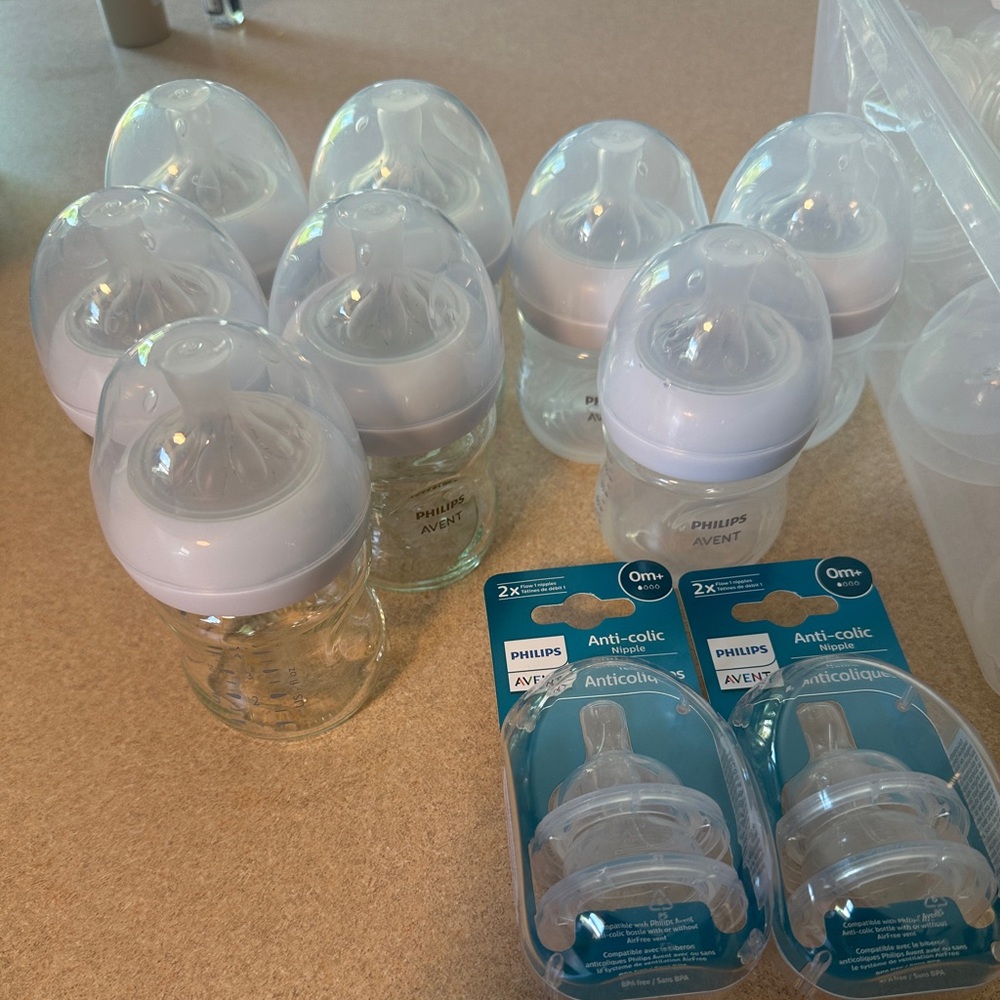 Anti-Colic Baby Bottles - White